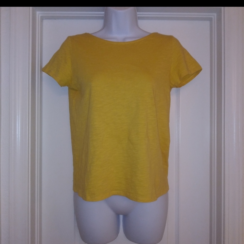 Sezane Yellow Strappy Back T Shirt Top - Picture 3 of 7